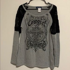 Cowgirl & Diamonds long sleeve shirt